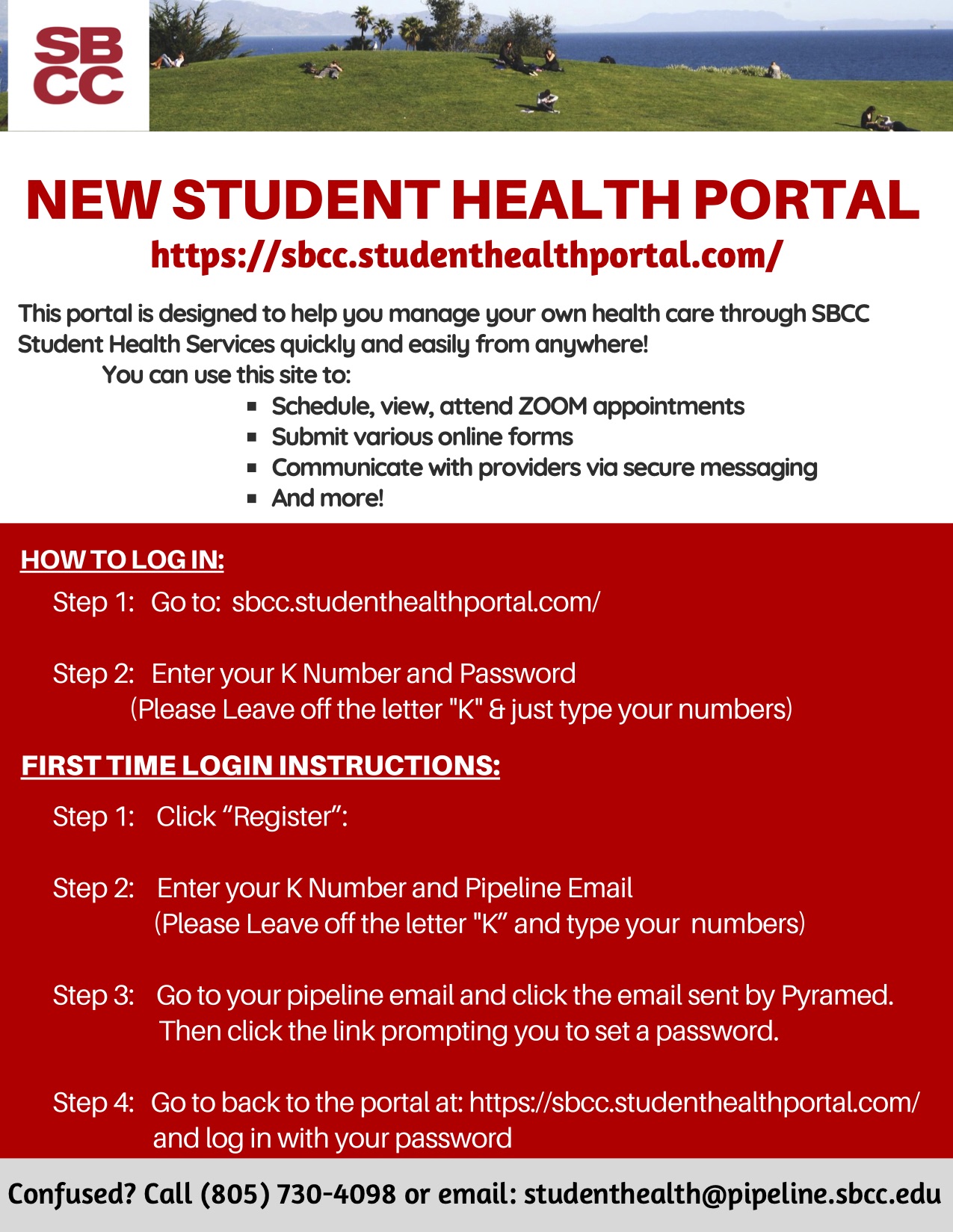 sbcc student portal login instructions