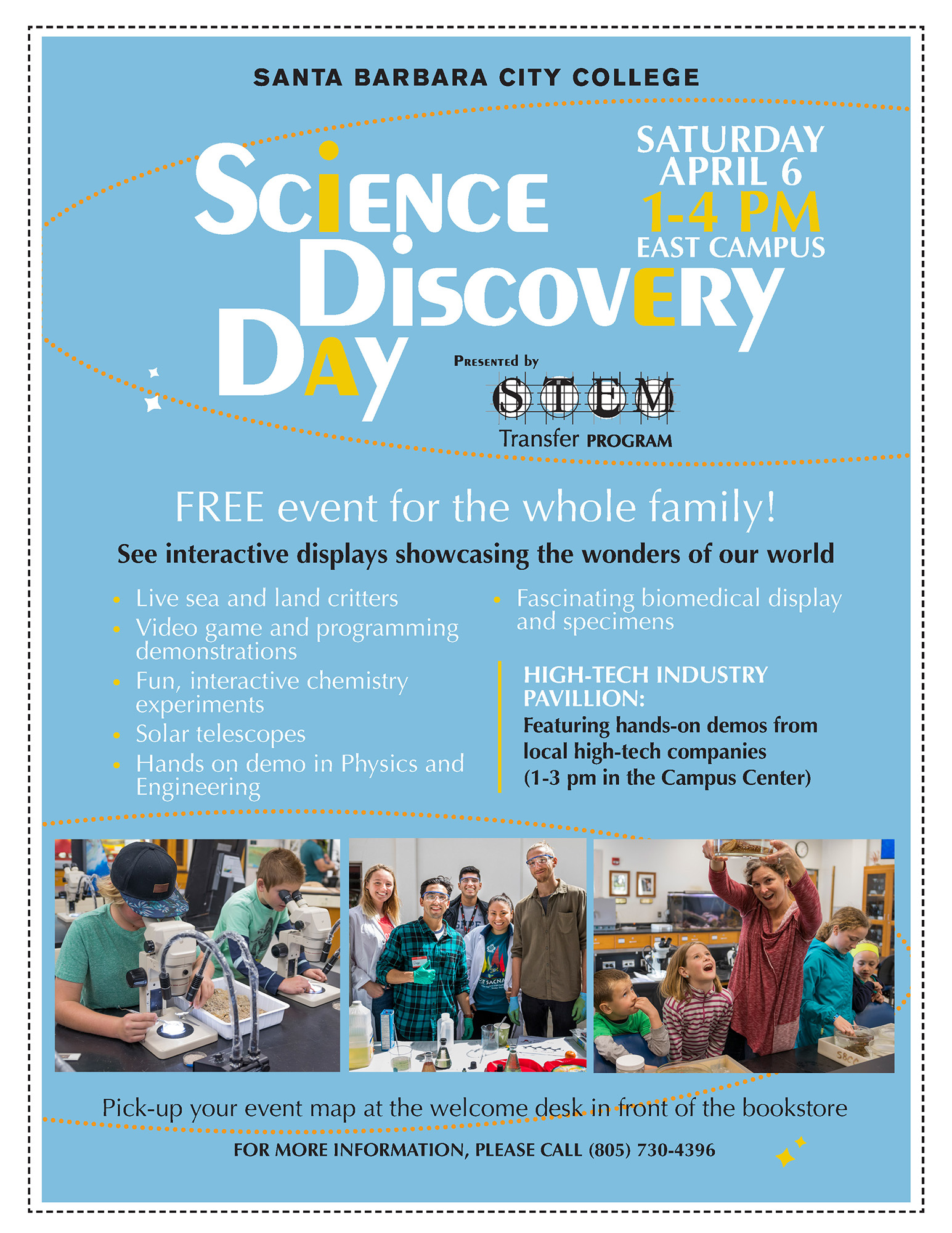 Science Discovery Day April 6 English Flyer - Click for PDF